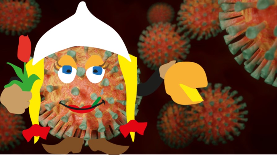 Frau Antje im Homeoffice