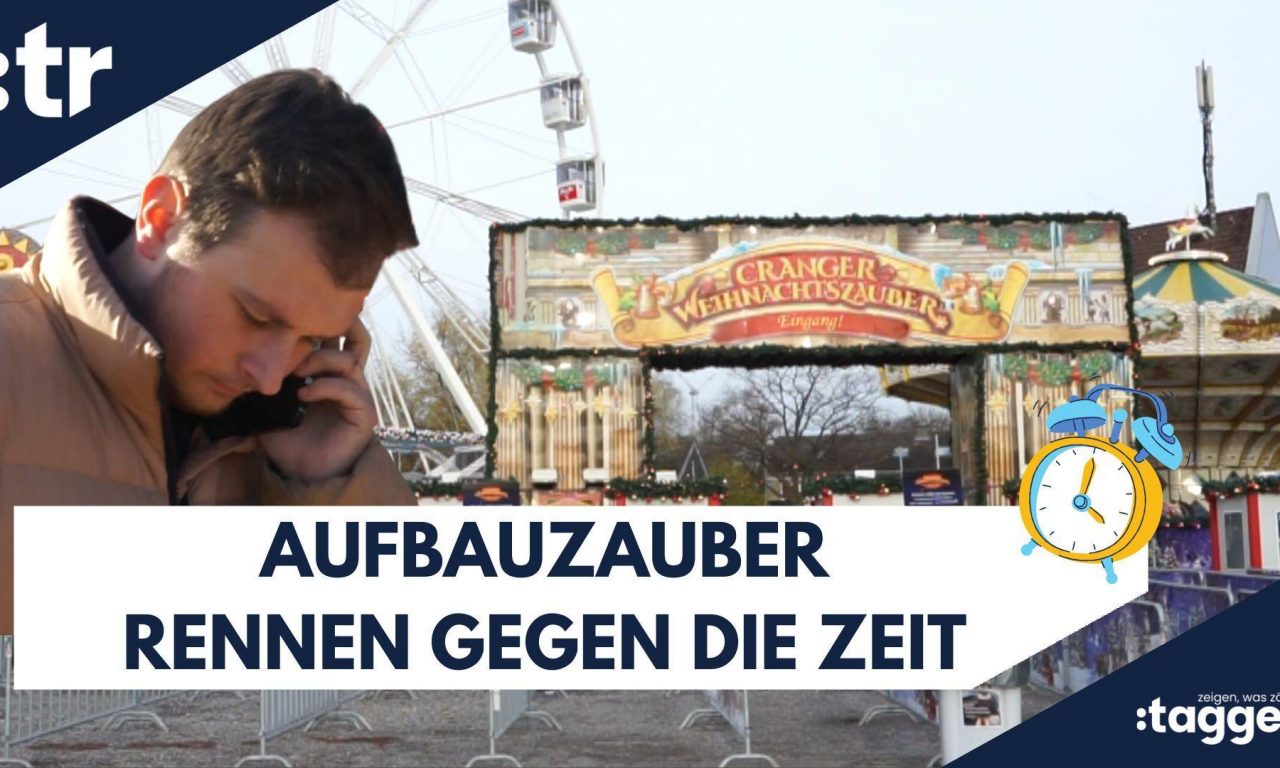 24 Stunden vor Eröffnung des Cranger Weihnachtszaubers